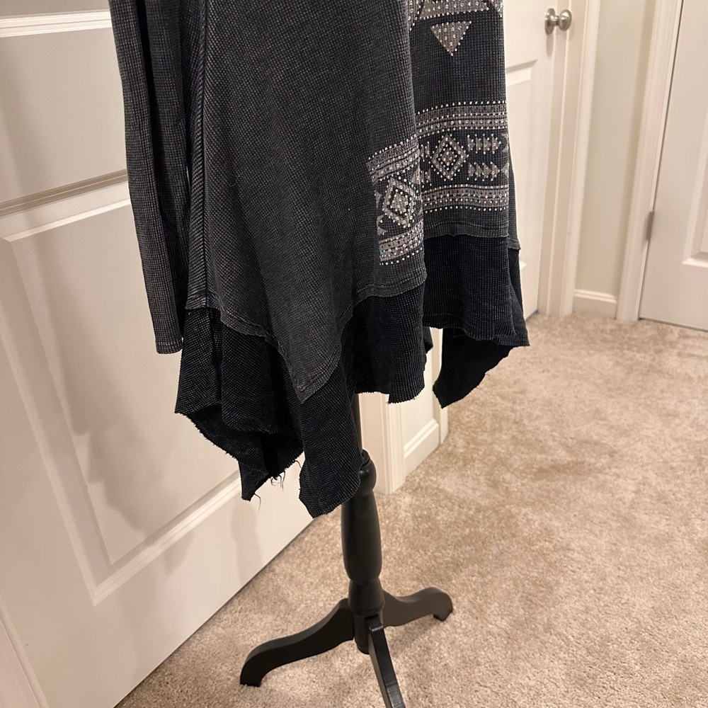 Talk about Western Bling’n Texas! Thermal long sleeve Tunic - 1X - Picture 6 of 7